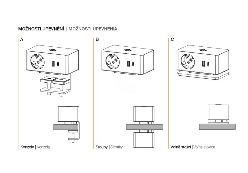 ASA 06037E00003 Stolní bezdrátová nabíječka VERSAQ, 1x230V, 1xUSB 5V (typ A+C), černá ASA 06037E00003 Stolní bezdrátová nabíječka VERSAQ, 1x230V, 1xUSB 5V (typ A+C), černá
